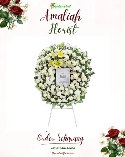 Krans Bunga Duka Cita di Jaka Mulya